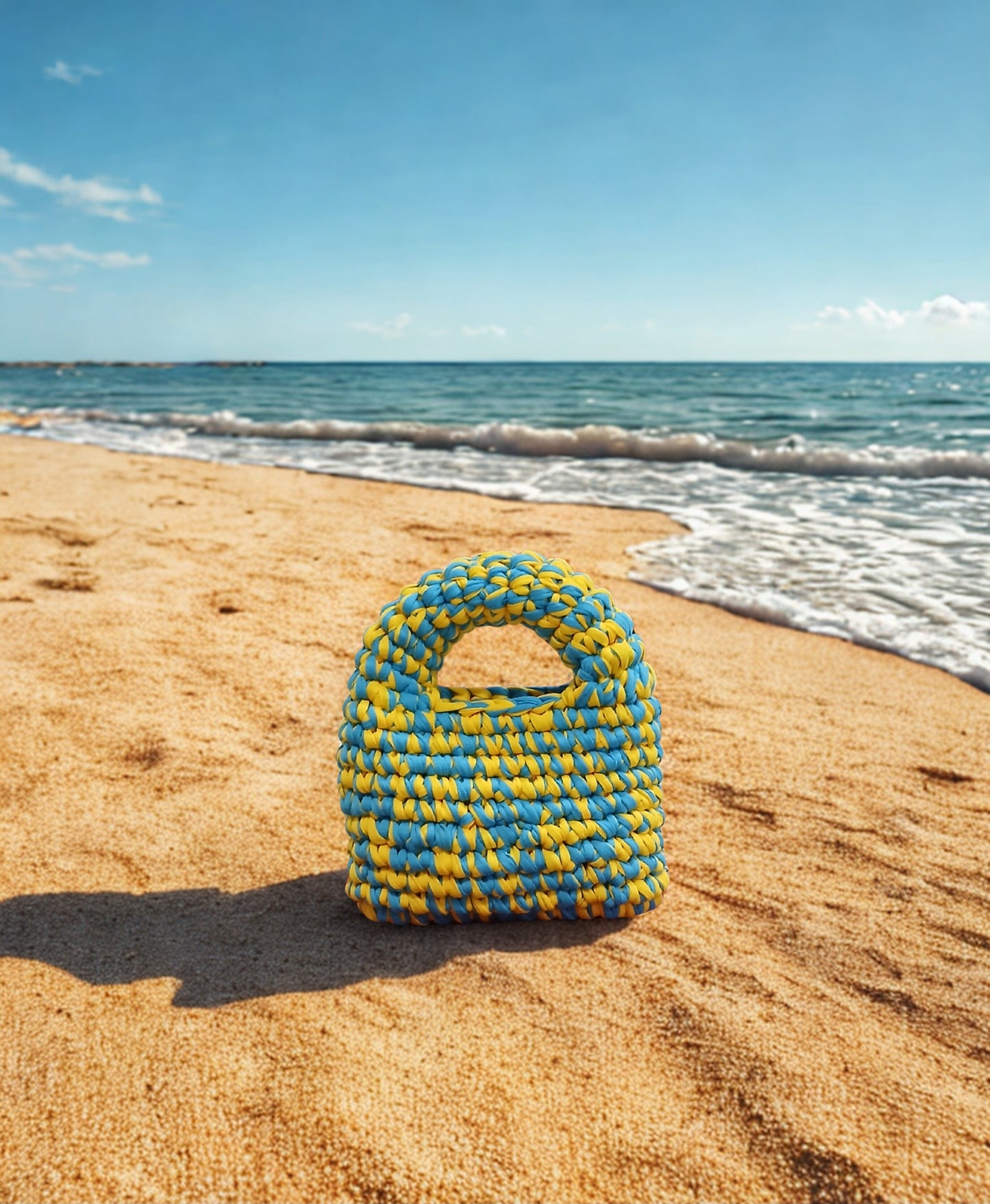 Multi color Crochet Bag