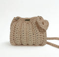 Beige Crossbody Bag Tshirt Yarn