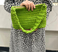 Green Tshirt Yarn Shoulder Bag