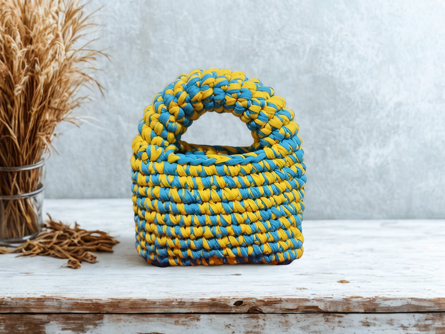 Multi color Crochet Bag