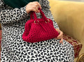 Crimson Tshirt Yarn Bag