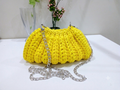 Pouch Crochet Bag with Chain Strap