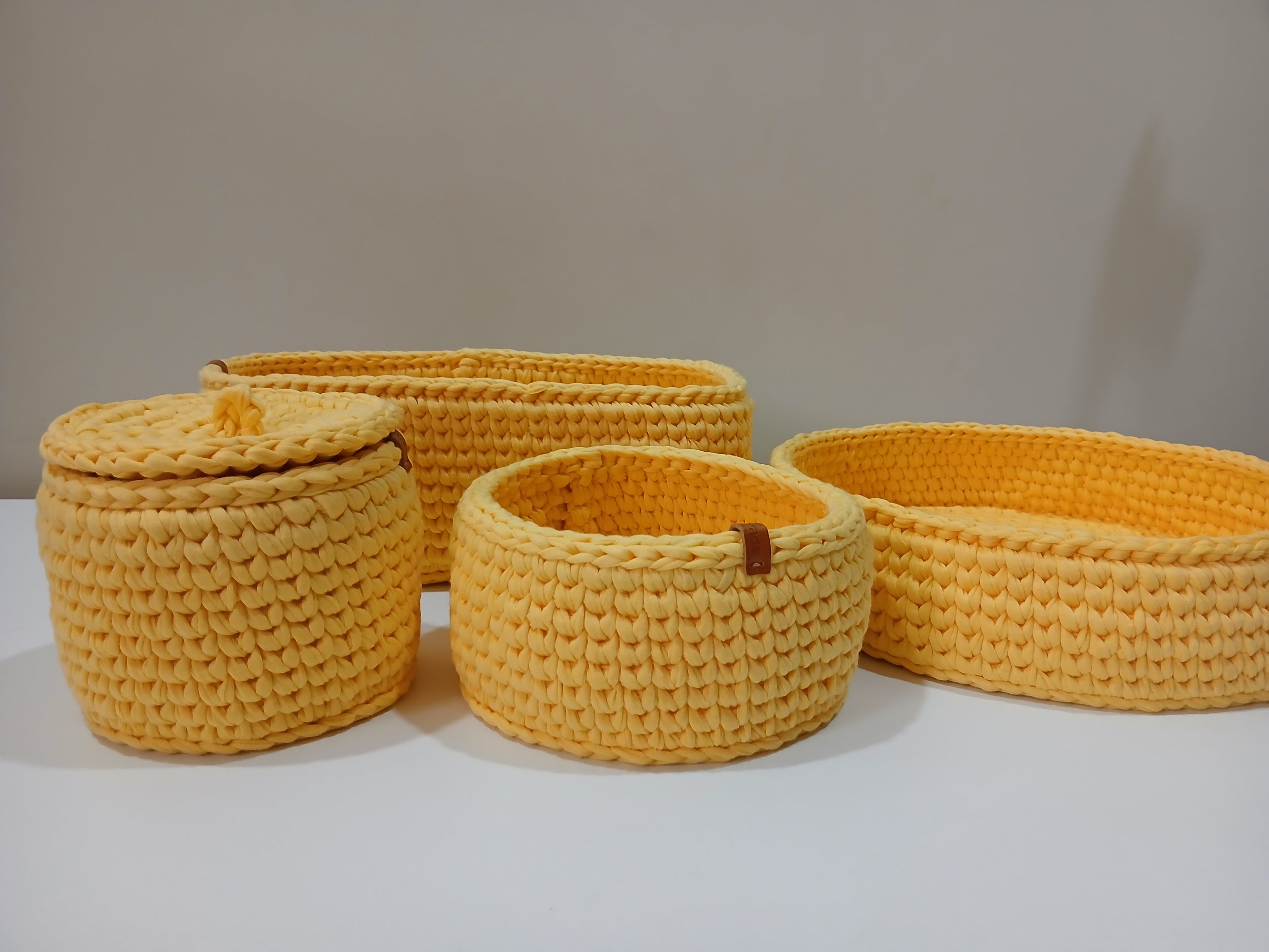 Tshirt Yarn Baby Baskets Set